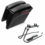 Tcmt 5" Stretched Hard Saddle Bags W/ Conversion Brackets Fit For Harley Softail. Fixed Price $249.99.