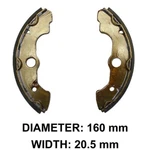Brake Shoe Set Armortech Honda Ft With Springs. Fixed Price $12.50.