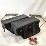 Genuine Harley 1987-1989 Heritage Softail Leather Saddlebags W/brackets 90860-86. Fixed Price $800.00.