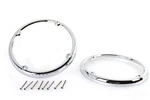 Chrome Rear Tour-pak Speaker Trim Set For Harley Twin Cam M8 2014-UP 61400194. Fixed Price $55.00.