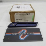 Harley Oem Nos Right Rh Saddlebag Latch Faceplate, Zephyr Blue Pearl 90200984EPB. Fixed Price $109.95.