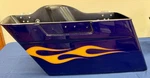 Harley-davidson 90650-12DKM Left Saddlebag Bottom Deep Purple/flames. Fixed Price $99.99.