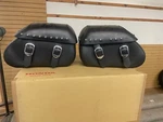 Shadow Vtx Hondaline Saddlebags Studded 08L56-MEG-100D Used. Fixed Price $120.00.