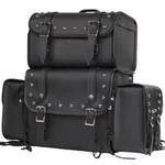 Sissy Bar Motorcycle Travel Luggage Removable Bags Universal Fit Harley. Fixed Price $110.99.