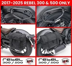 Honda Oem Saddlebag Right 10L & Left 14L + Brackets 2017-2025 Rebel 300 500. Fixed Price $517.80.