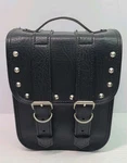 River Road Motorcycle Bike Bag Used Black Faux Leather Studded. Fixed Price $25.99.