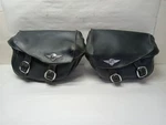 Harley-davidson 2000-17 Softail Fatboy Style Leather Saddlebags 90320-00D. Fixed Price $299.00.