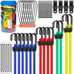 33PC Bungee Cords Set 10" 18" 24" 32" 40" Cable Ties Canopy Tarp Cargo Securing. Fixed Price $19.99.