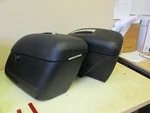 Roadkrome Hard Shell Saddlebag Set - Sturgis Slant 24X13X10" / Vulcan VN800. Fixed Price $299.95.