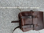 Brown Leather Motorcycle Bag Bad&g. Fixed Price $100.00.