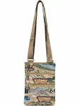 Route Canvas Crossbody Bags - T110A#66. Fixed Price $16.14.