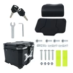 Lablt Motorcycle Hard Trunk Aluminum Rear Luggage Top Case Tail Box Backrest 45L. Fixed Price $72.80.