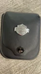 Harley-davidson Black Leather Sissybar Backrest Bag Pouch. Fixed Price $35.00.