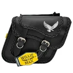 Willie & Max Saddlebag Compact Slant Black Magic Motorcycle Touring 58708-20. Fixed Price $190.00.