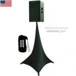 Amazin Gear Skrims, 3-SIDED Dj Speaker Stand Cover Stretchy Scrim With Bag Black. Fixed Price $29.99.