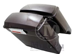 Black Cherry Fat Ass Wide Extended Stretched Hard Saddlebag Harley Hd Touring. Fixed Price $680.00.