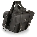 Milwaukee Leather 580 Large Black Pvc 'slanted' Throw Over Motorcycle Saddlebags. Fixed Price $124.99.