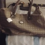 American Tourister Brown Geometric Carry On Soft Case Duffle Bag Unisex. Fixed Price $58.00.