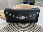 Genuine Harley Davidson Bar & Studded Leather Windshield Bag. Fixed Price $69.99.
