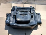 HD99 Harley Chopper Luggage Sissy Bar Leather Cruiser Black Bags Saddle. Fixed Price $199.00.