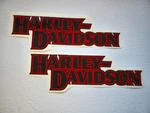 Harley Davidson Black Red Tank Fuel Decal Sticker Kit 10,6 X3,4" In; 27X8,6CM. Fixed Price $46.00.