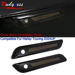 Black Hard Saddlebag Latch Cover&smoke Reflectors For Harley Touring 2024 25 26. Fixed Price $50.98.