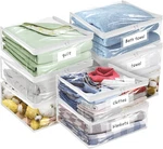 Plastic Storage Bags Easy-glide Zipper Pack Of 8 10.5 X 2.5 Inch. Fixed Price $30.97.