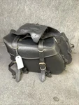 Tour Master Slant Throw Over Leather Saddlebags Universal Fitment M50D. Fixed Price $80.00.
