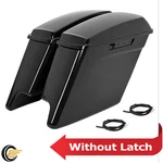 5" Vivid Black Stretched Hard Saddlebags For Harley Touring 2014-2024. Fixed Price $138.18.