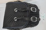 Harley Davidson 1997 Springer Heritage Flsts Solo Rack Bag Blue Trim Genuine. Fixed Price $1000.00.