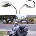 2X Motorcycle Chrome Rear View Mirror For Yamaha Vino 50CC 125CC Scooter Cruiser. Fixed Price $32.08.