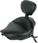 Mustang Wide Touring Solo Seat With Backrest Studded/conchos #79439. Fixed Price $715.00.