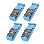 4 Luggage Strap Suitcase Belt With Lock Buckle 2MX5CM For Travel Sky Blue. Fixed Price $19.21.