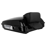 Hogworkz Vivid Black Razor Tour Pack Slim Backrest Chrome Hardware For Harley.... Fixed Price $692.98.