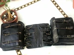 Motorcycle Pouch Leather 2 Side Seat Cover Saddlebags Panniers. Fixed Price $129.36.