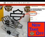Oem 09-27 Genuine Harley Two Up Touring Quick Detachable Chrome Luggage Rack. Fixed Price $89.95.