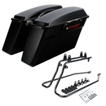 Hard Saddlebags W/conversion Bracket Fit For Harley Softail Springer 84-17 Black. Fixed Price $229.50.
