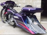 97-2013 Harley Davidson Gangster Extended Saddlebags & Fender No Lids Touring. Fixed Price $1299.00.