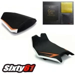 Ktm RC8R Seat Covers With Gel 2008-2015 Luimoto Front Rear Black Carbon. Fixed Price $370.00.