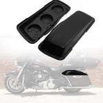 Vivid Black Triple 6.5" Saddlebag Speaker Lids For Harley Touring 1993-2013. Fixed Price $70.60.