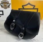Oem Genuine 84-17 Harley Softail Fatboy Black Leather Right Side Saddlebag. Fixed Price $199.95.