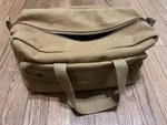 Fox - Brown Canvas Heavweight Tool Bag, 5X11X6". Fixed Price $12.50.