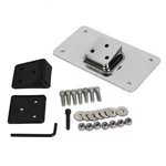 Chrome Laydown License Plate Mounting Bracket For Harley Sportster Dyna Softail. Fixed Price $24.05.