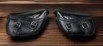 Oem Harley-davidson Softail Fat Boy Flstf Leather Saddlebags Medallion Pair. Fixed Price $245.99.