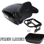 King Trunk Mount Rack Backrest Pad Fit For Harley Electra Road Glide 97-08 Tcmt. Fixed Price $279.50.