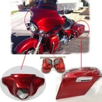 Red Front Outer Cowl Batwing Lower Vented Leg Fairing Hard Saddlebags For Harley. Fixed Price $295.99.