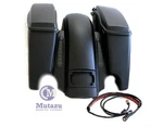 Matte Black Cvo Dual Cut Extended Rear Fender W/ Saddlebags Package Set 2014 Up. Fixed Price $699.00.