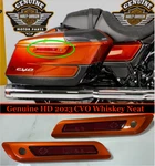 Cvo 2023-26 Oem Harley Street Road Glide Saddlebag Hinge Covers Whiskey Neat. Fixed Price $249.95.