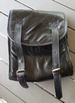 Diamond Plate Buffalo Leather Sissy Bar Bag Pouch Black Luggage Carry. Fixed Price $14.99.