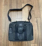 Tumi Alpha Bravo Aviano Slim Brief Nylon Leather Bag Black - Barely Used. Fixed Price $299.99.